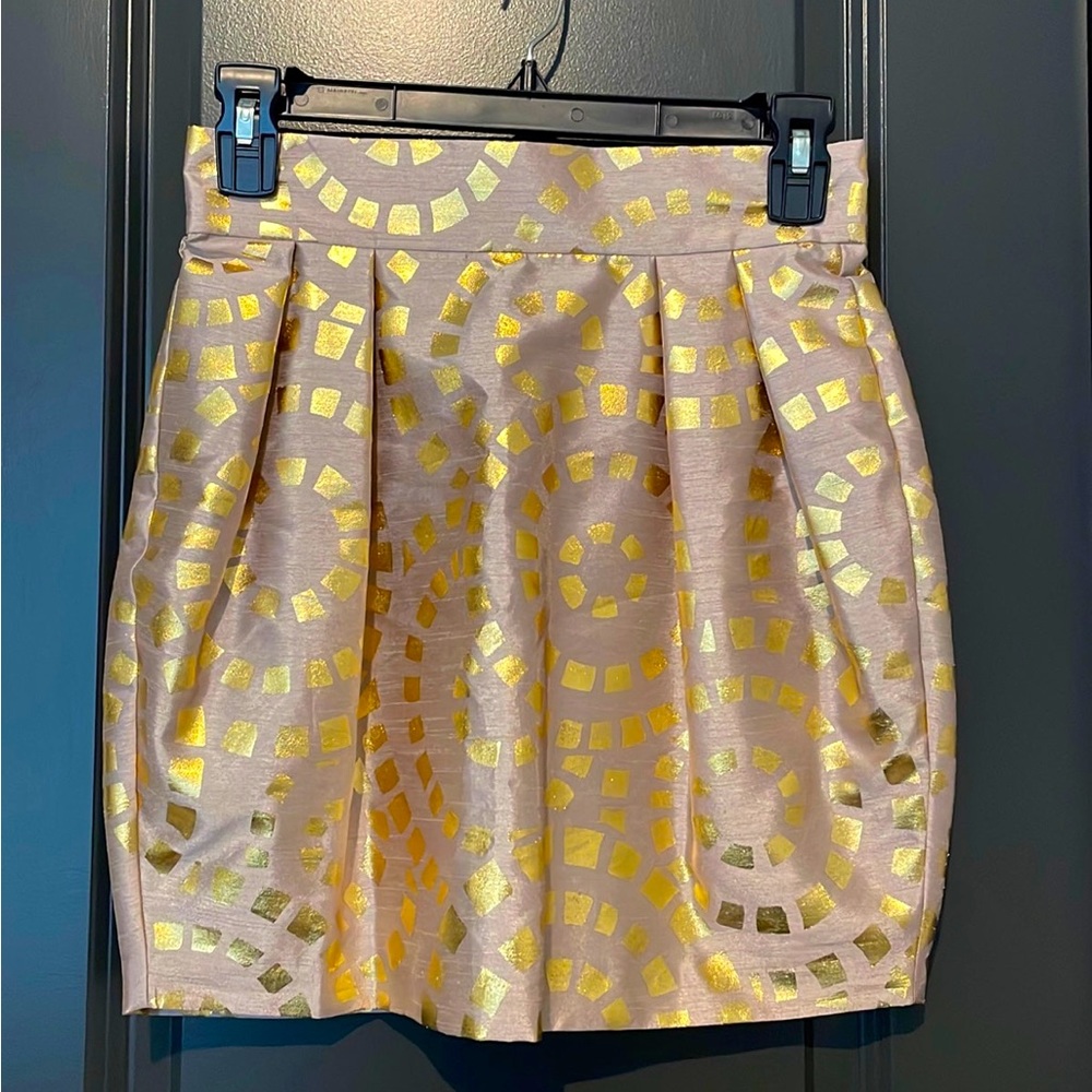 Naven Gold/Tan Skirt, size 2 NWT